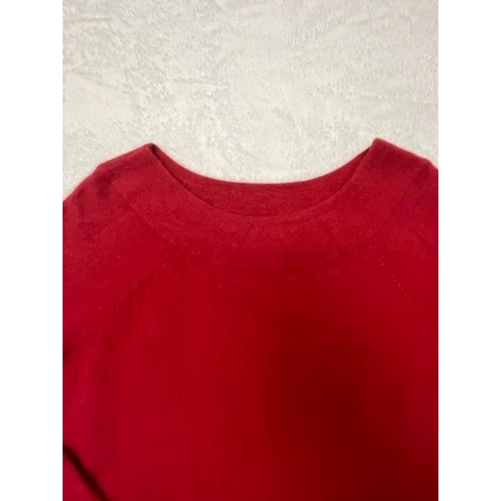 Sarah Spencer Red Soft Knit Angora Rabbit Hair Sweater Red Womens Large - Picture 2 of 9